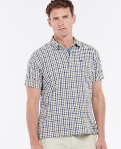 Barbour Arnott Short Sleeve Summer Shirt Olive | UFV843726