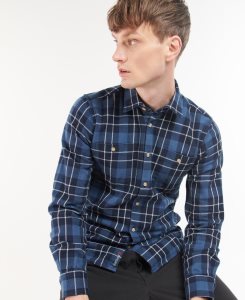 Barbour Baysbarn Shirt Navy | ENF159473