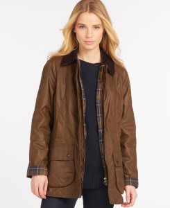 Barbour Beadnell? Wax Jacket Black | QMP190285