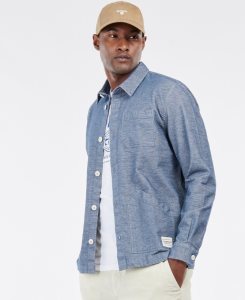 Barbour Carew Overshirt Navy | TJB504861