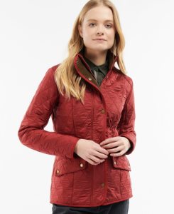 Barbour Cavalry Polarquilt Dark Red Brown | GXT907281