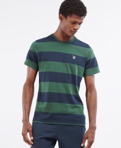 Barbour Cornell Stripe T-Shirt Sycamore | QGN403589