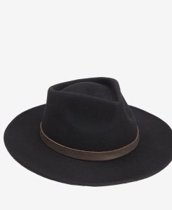 Barbour Crushable Bushman Hat Black | DTN467102