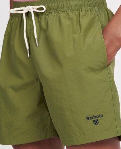 Barbour Essential Logo 5 Swim Shorts Olive | PFU894371