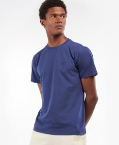 Barbour Garment Dyed T-Shirt Marine Blue | REY028735