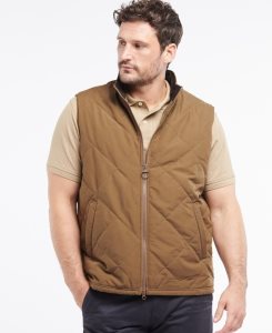 Barbour Kurt Gilet Dark Sand | XRN928054