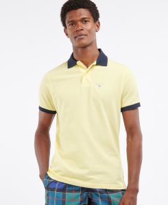 Barbour Lynton Polo Shirt Force Blue | SEX704561