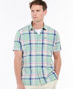 Barbour Madwell Short Sleeve Summer Shirt Mint | VME284309