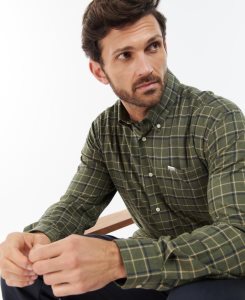 Barbour Pelton Regular Shirt Garnet Red | VFB298170