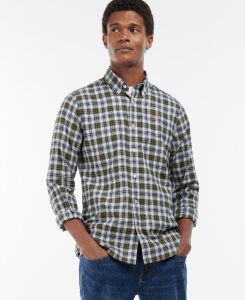 Barbour Portland Tailored Shirt Ecru | VJC723650