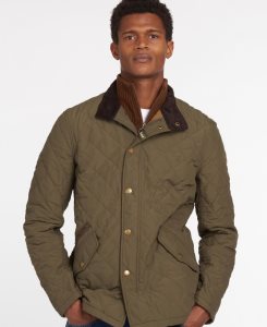 Barbour Shoveler Quilted Jacket Dark Sand | NDG621748