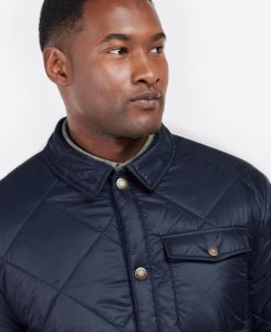 Barbour Summer Shirt Quilted Jacket Mist | CUN920145