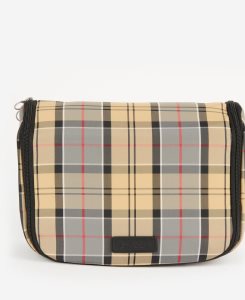 Barbour Tartan Hanging Washbag Dress Tartan | NIH341297