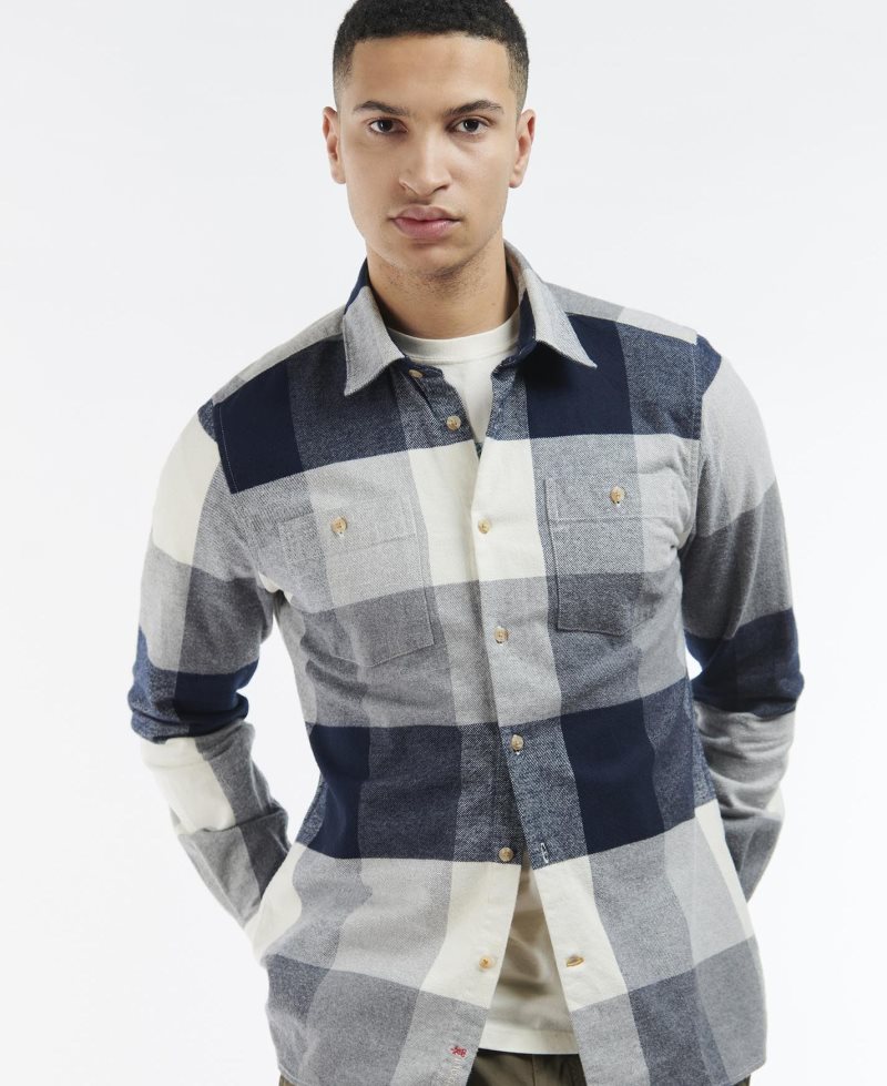 Barbour Alberta Shirt Navy | JIC586427