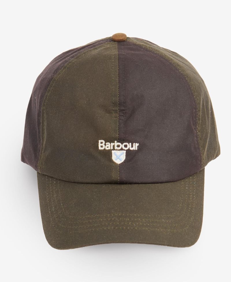 Barbour Alderton Sports Cap Olive Rustic Bark | GUO571026