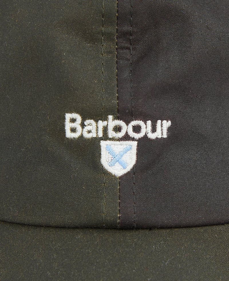 Barbour Alderton Sports Cap Olive Rustic Bark | GUO571026