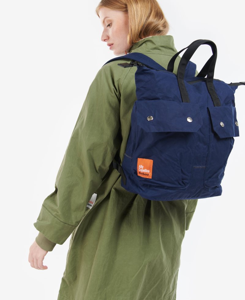 Barbour Ally Capellino Ben Backpack Royal Blue | ZHR278590