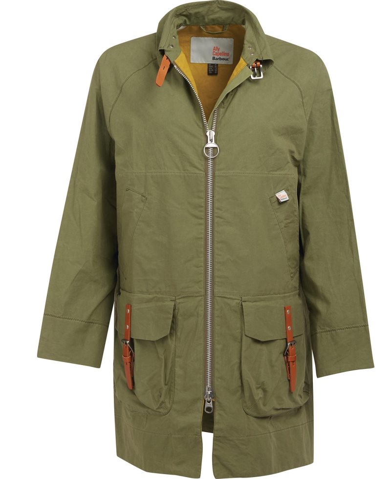 Barbour Ally Capellino Step Casual Jacket Army Green | HYE198736