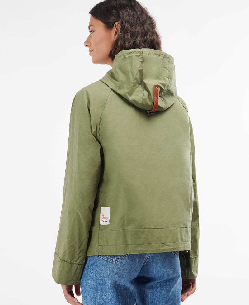 Barbour Ally Capellino Tip Casual Jacket Army Green | IVQ945670