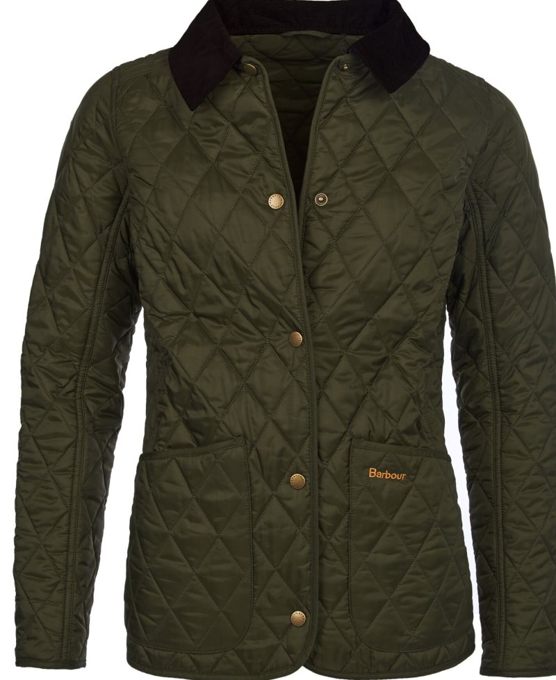 Barbour Annandale Quilted Jacket Dark Red | KAD148695