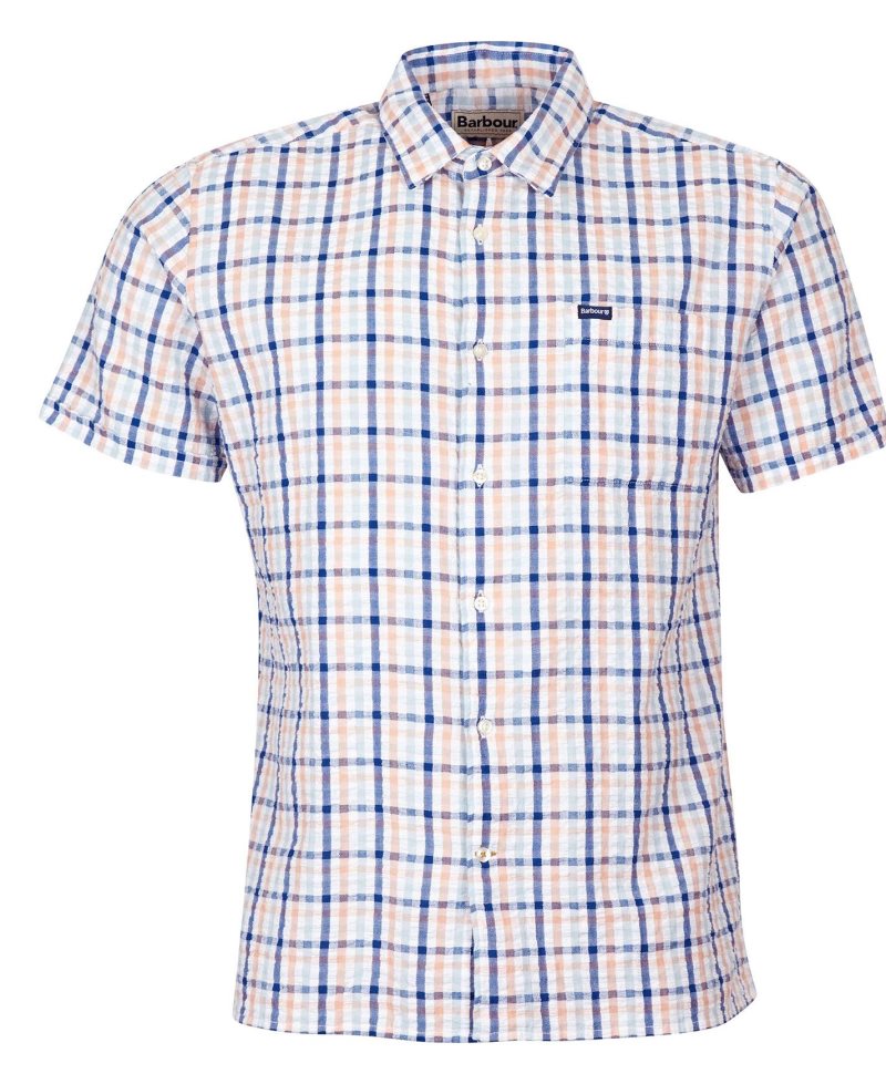 Barbour Arnott Short Sleeve Summer Shirt Olive | NLC978036