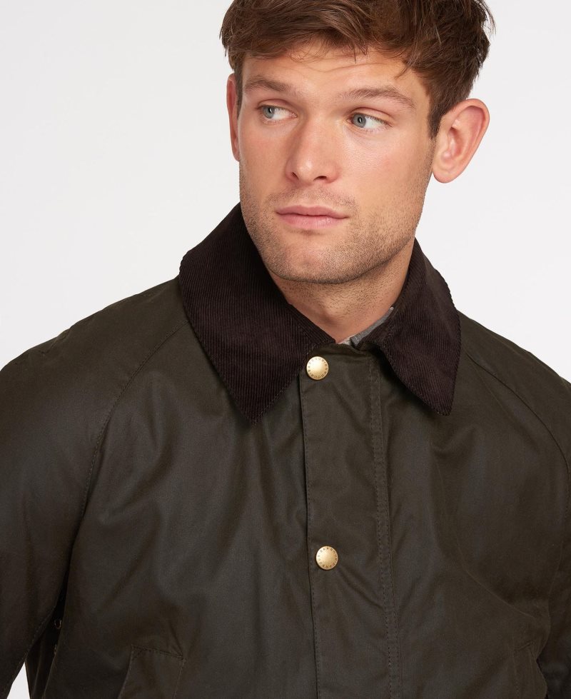 Barbour Ashby Wax Jacket Navy | WKV954286