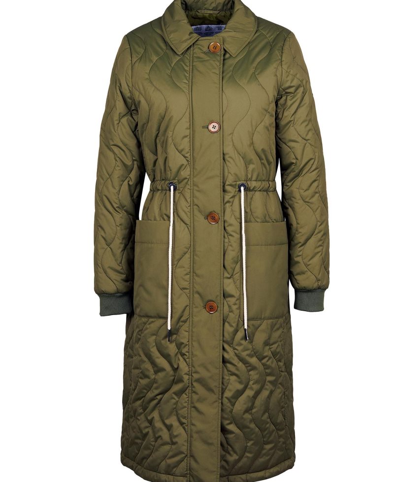 Barbour Astley Quilted Jacket Dark Moss | IVJ261947