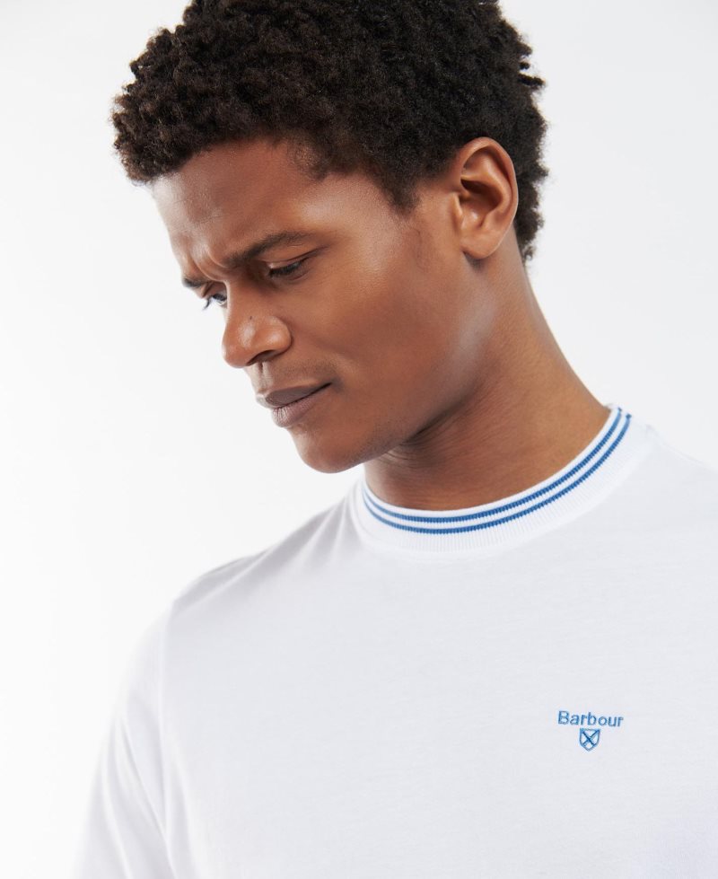 Barbour Austwick T-Shirt White | NAV503678