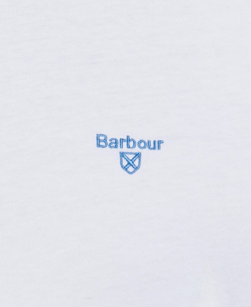 Barbour Austwick T-Shirt White | NAV503678