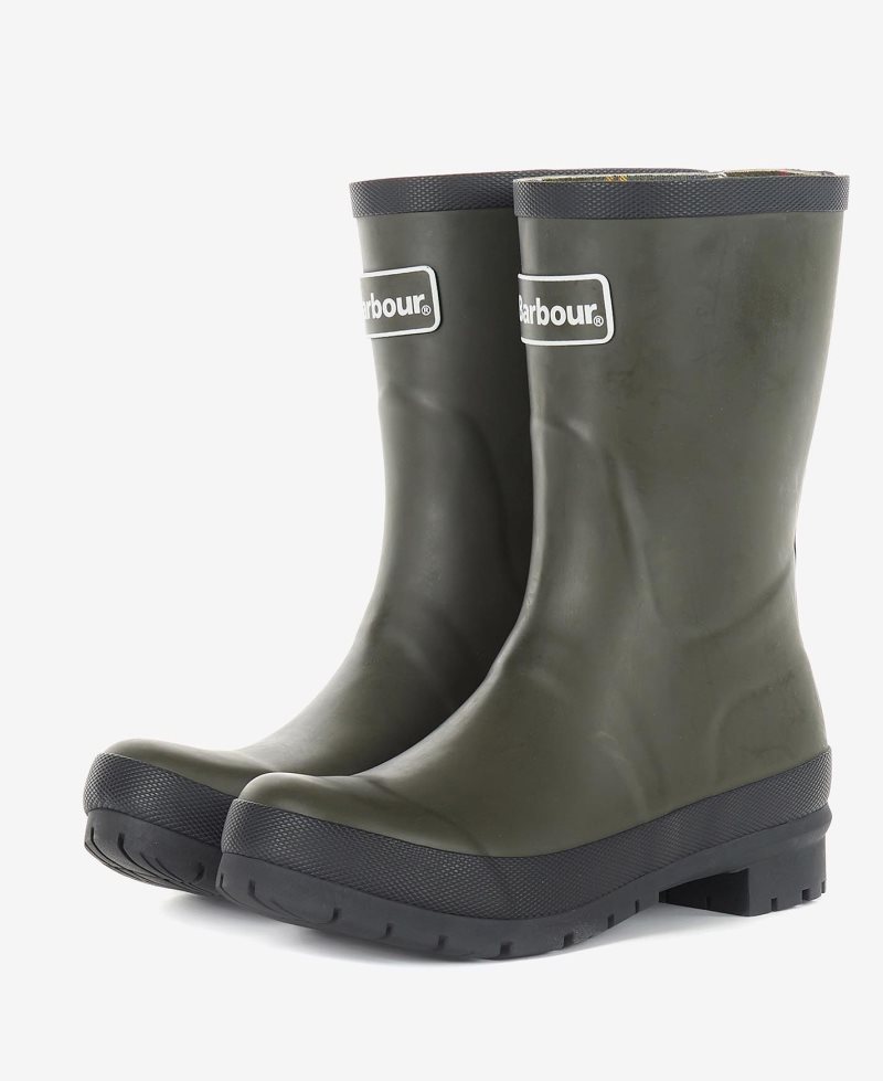 Barbour Banbury Wellington Boots Olive | XVH215409