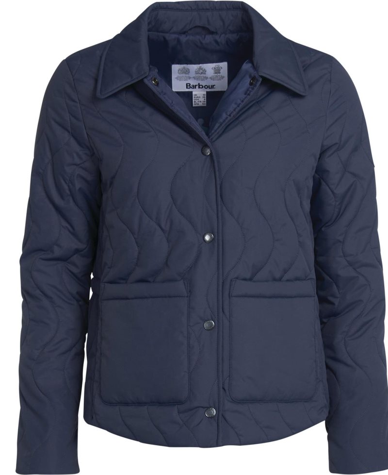 Barbour Barmouth Quilted Jacket Summer Navy | HWE984352