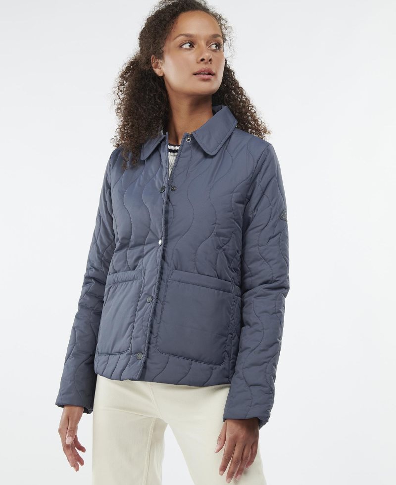 Barbour Barmouth Quilted Jacket Summer Navy | HWE984352