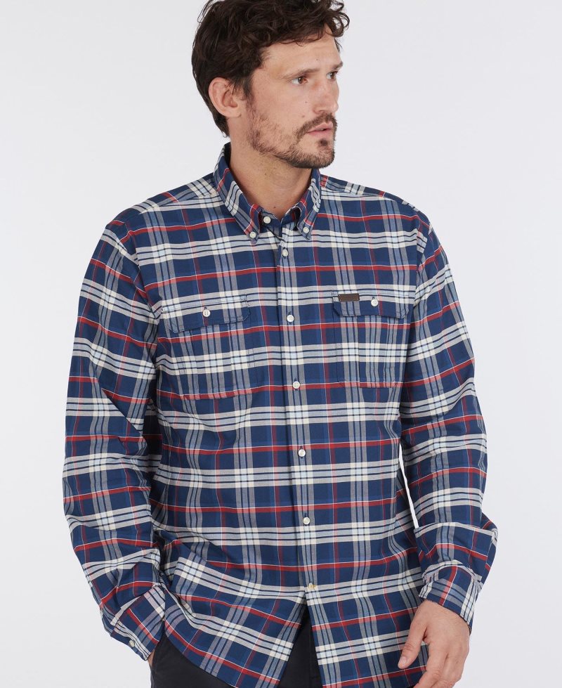 Barbour Barton Coolmax Shirt Stone | KMQ219748