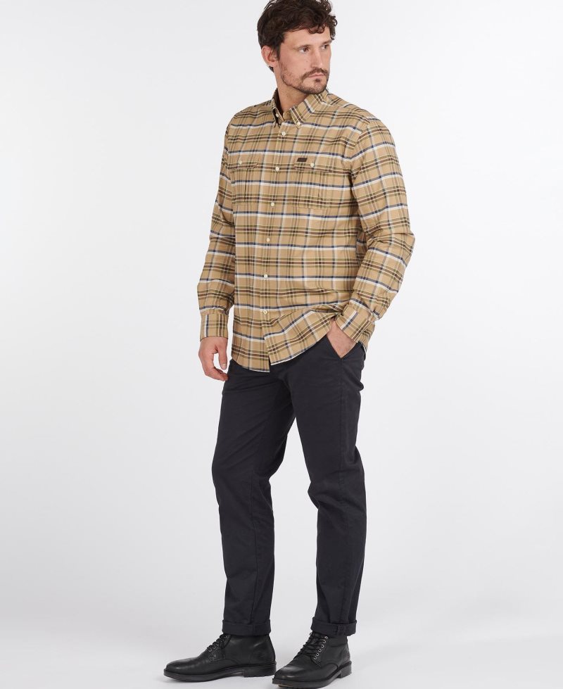 Barbour Barton Coolmax Shirt Stone | MHY713849