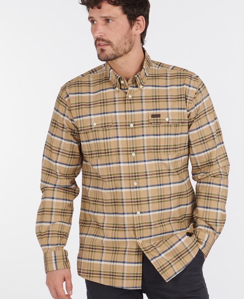 Barbour Barton Coolmax Shirt Stone | MHY713849