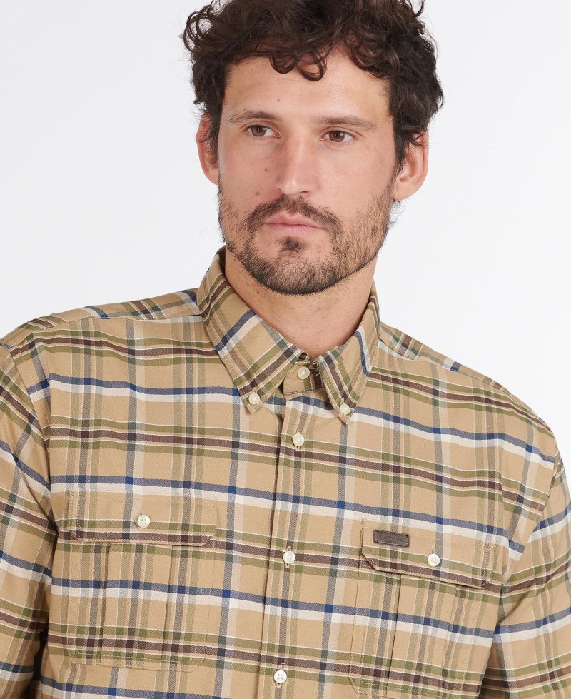 Barbour Barton Coolmax Shirt Stone | MHY713849