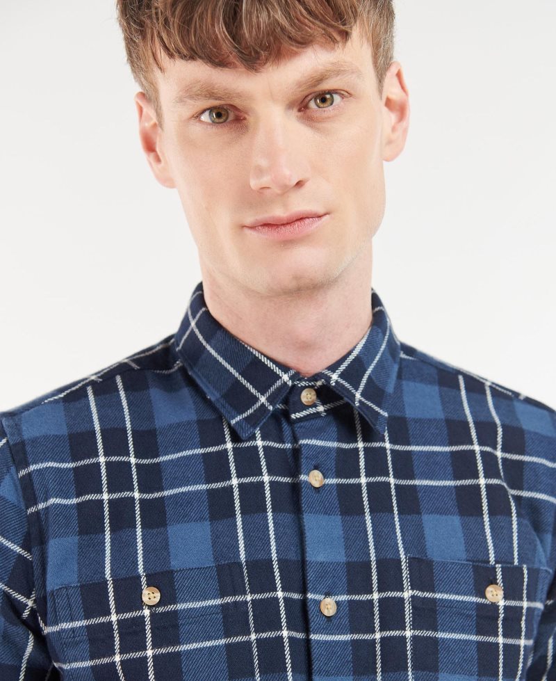 Barbour Baysbarn Shirt Navy | ENF159473