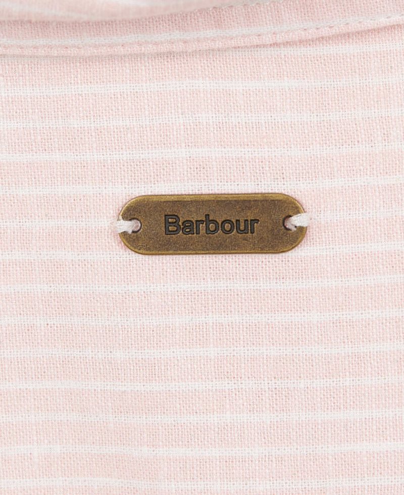 Barbour Beachfront Shirt Petal Pink | HFX192345