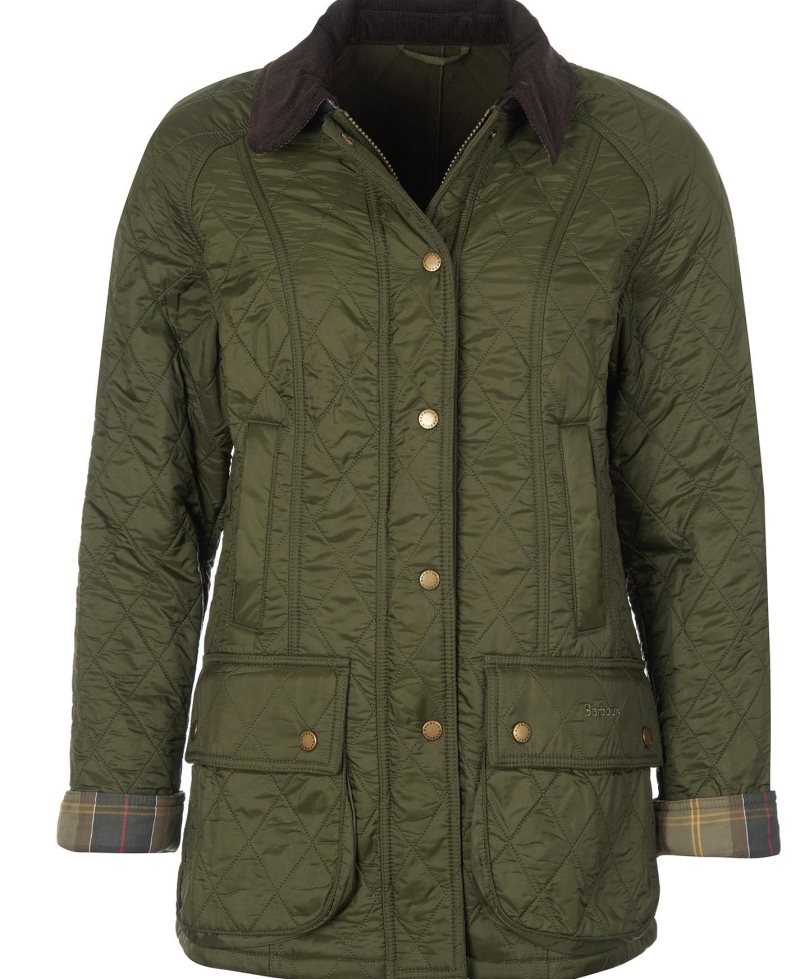 Barbour Beadnell Polarquilt Jacket Aubergine Black | GSW372605