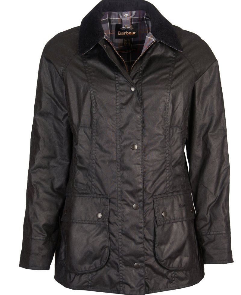 Barbour Beadnell? Wax Jacket Black | BKM246103