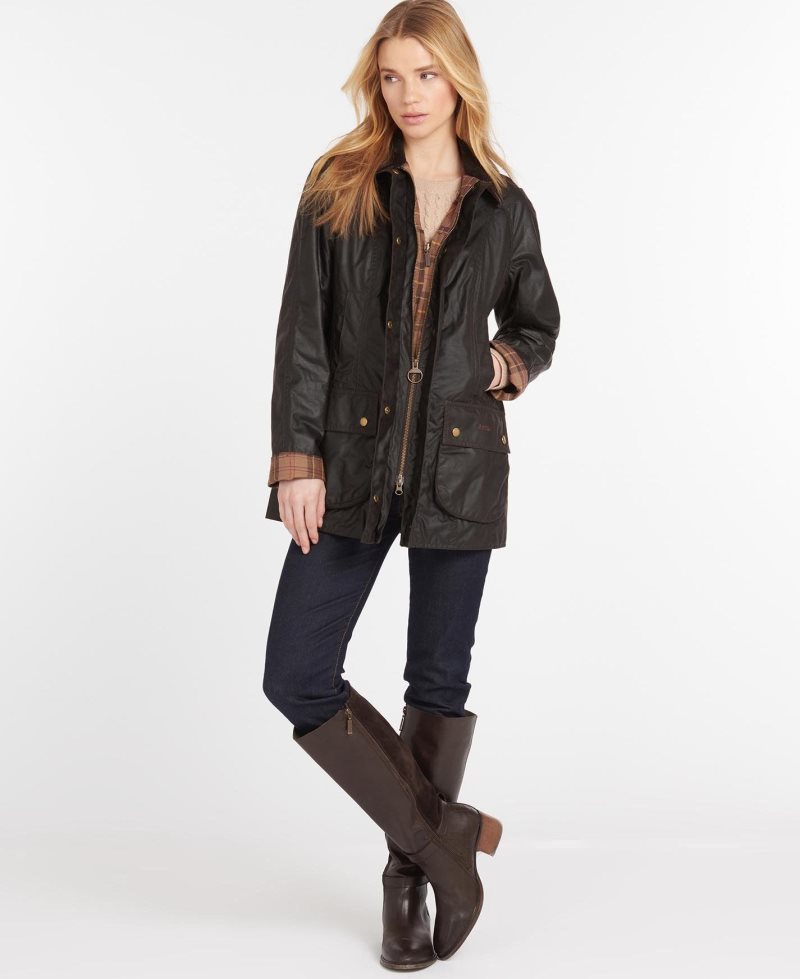 Barbour Beadnell? Wax Jacket Rustic | IVJ840976