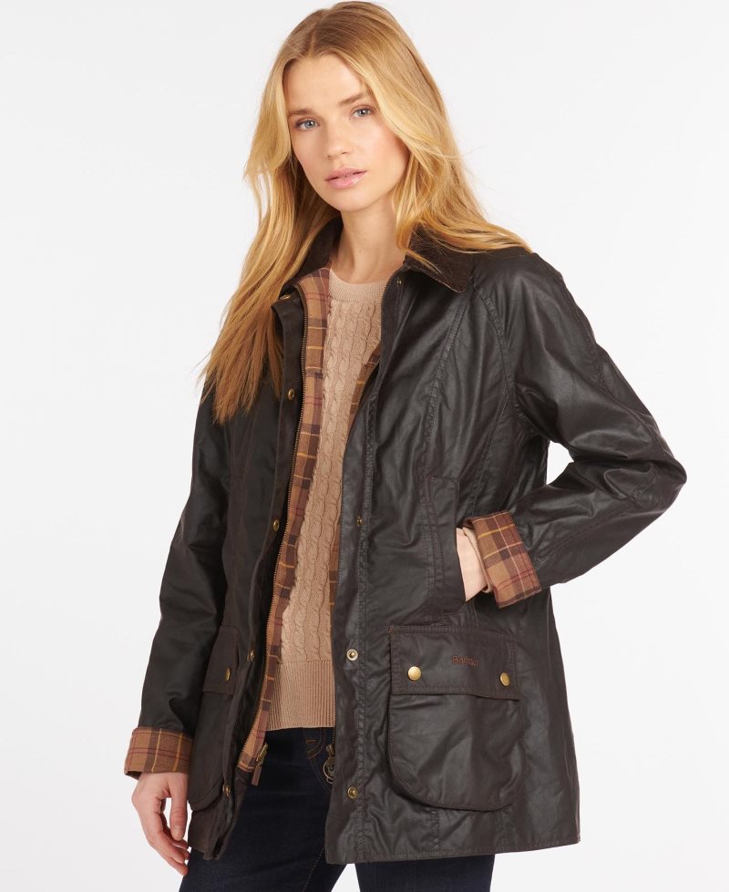 Barbour Beadnell? Wax Jacket Rustic | IVJ840976