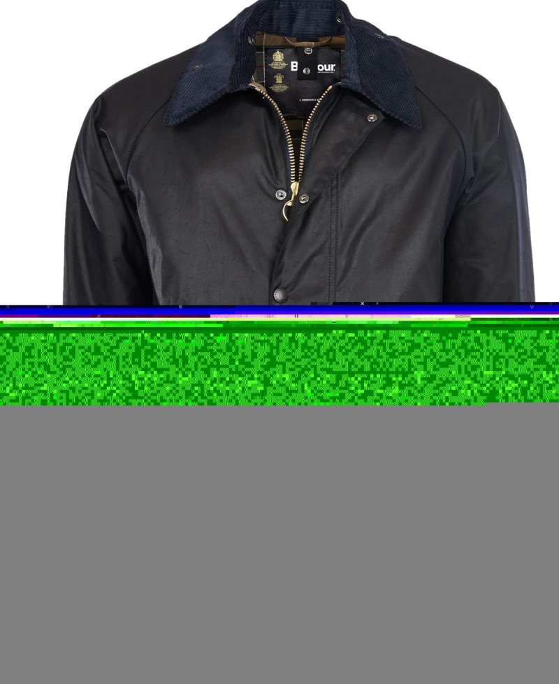 Barbour Beaufort? Wax Jacket Black | KVQ460783