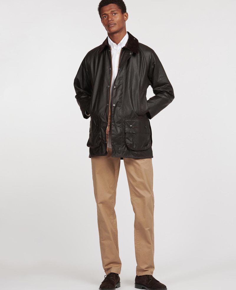 Barbour Beaufort? Wax Jacket Black | MYB720496