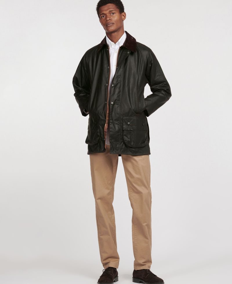 Barbour Beaufort? Waxed Cotton Jacket Black | ZNV986741