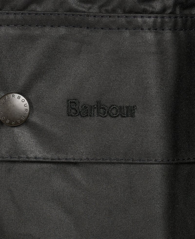 Barbour Bedale? Wax Jacket Black | CRV917846