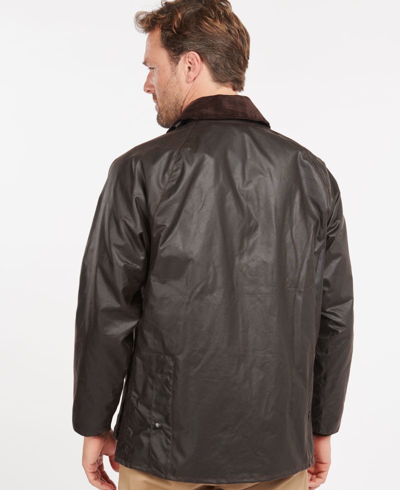 Barbour Bedale? Wax Jacket Black | OKI973152