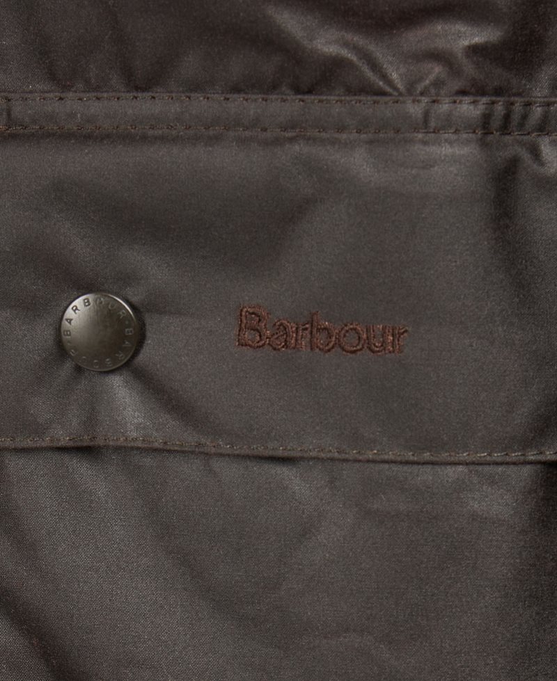 Barbour Bedale? Wax Jacket Black | OKI973152