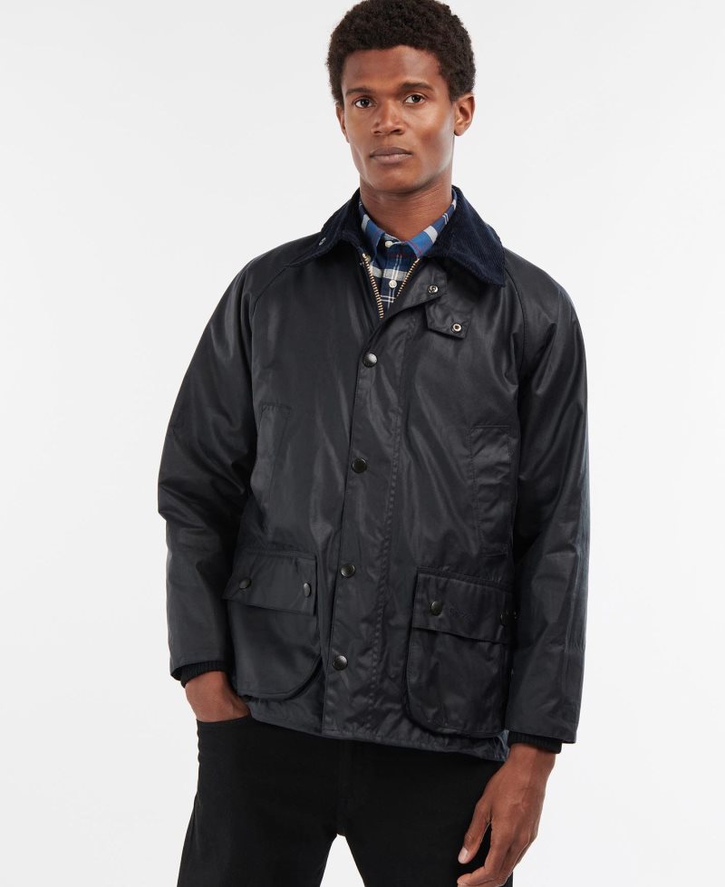 Barbour Bedale? Wax Jacket Black | TYD491358