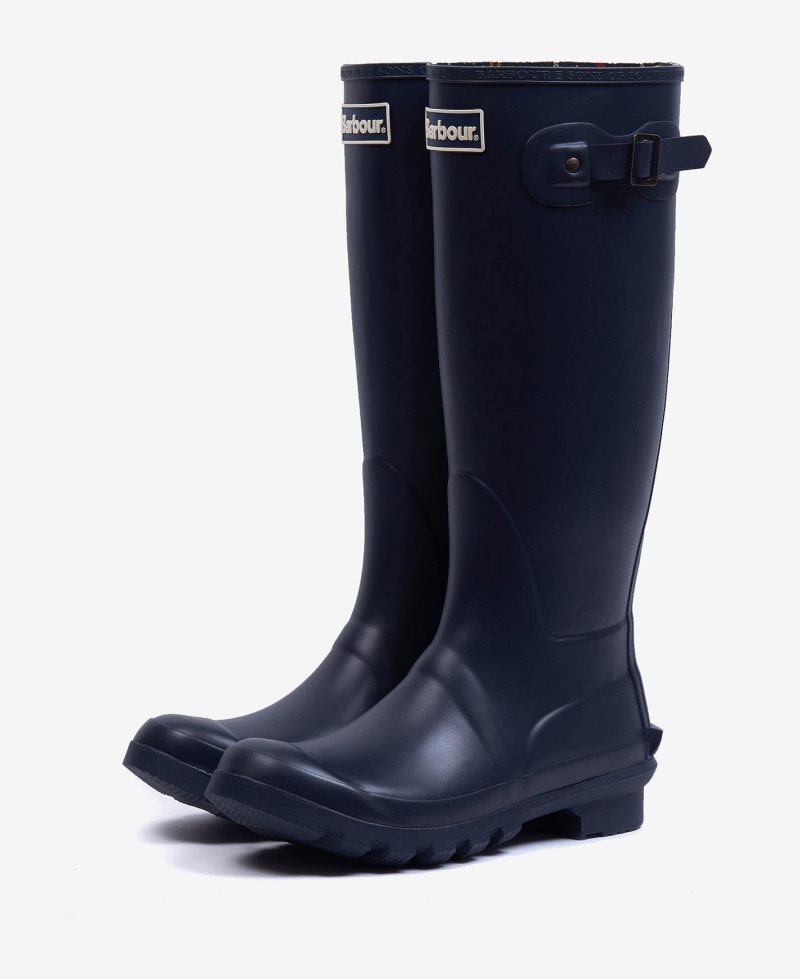 Barbour Bede Wellington Boots Navy | MHD420658